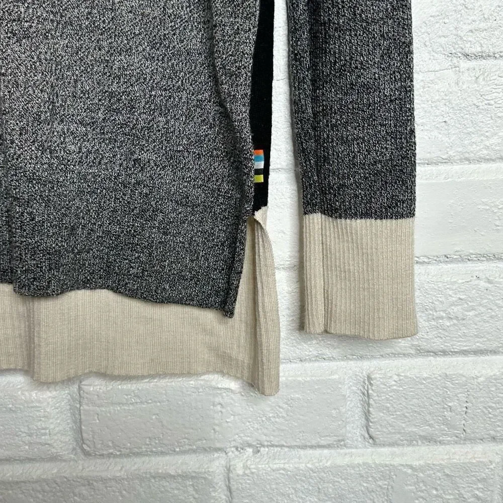 Smartwool‎ Akamina V-Neck Merino Wool Blend Sweater Gray size Small